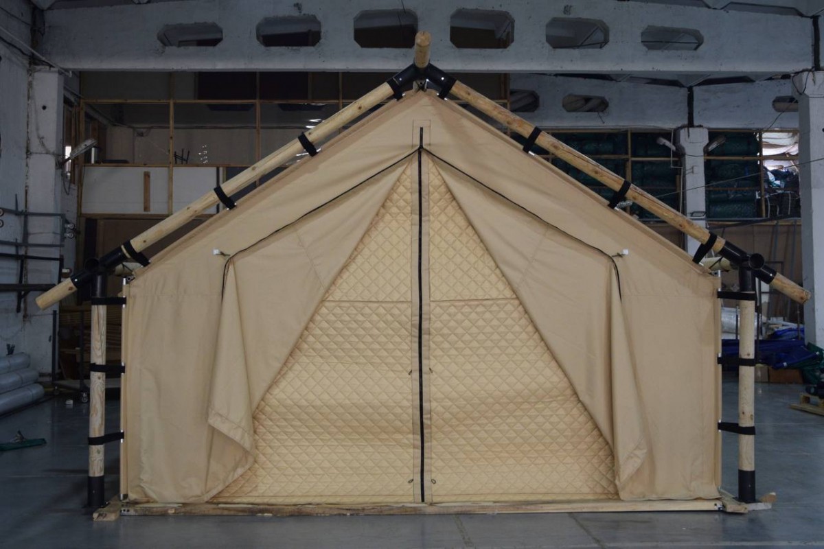 Пaлaтка для глэмпинга (с печью)